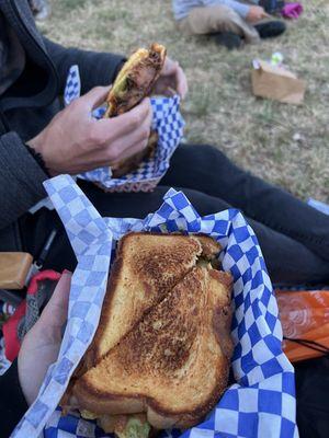 Brisket grilled cheese