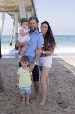 Family Hermosa Pier Shot