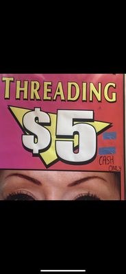 Eyebrowthreading only $5