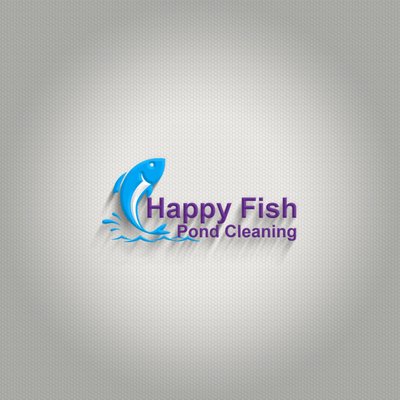 Happy fish pond cleaning