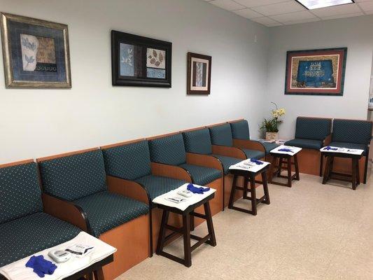 Urology Center of South Florida Miami waiting room.