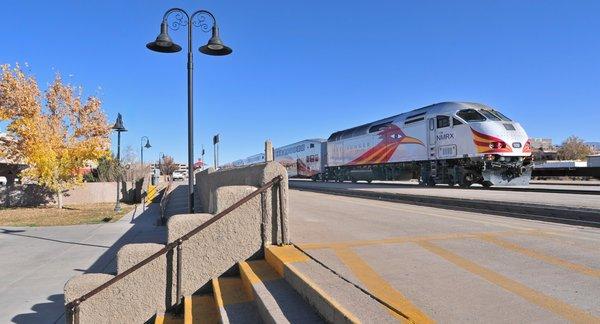 Rail Runner at the Downtown Albuquerque Station