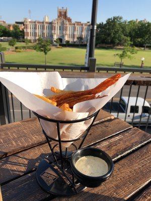 Frites $3.50 with jalapeño ranch