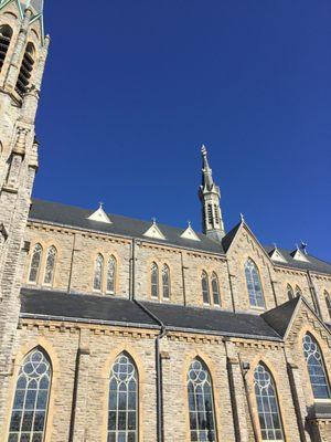 side view of the church