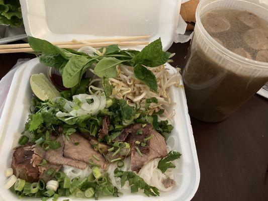 Pho Dac Biet. Broth was a little salty to me.