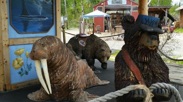 Carousel for the kids in the summer.