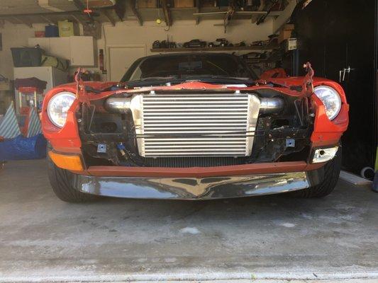 MCKinney's front mount intercooler