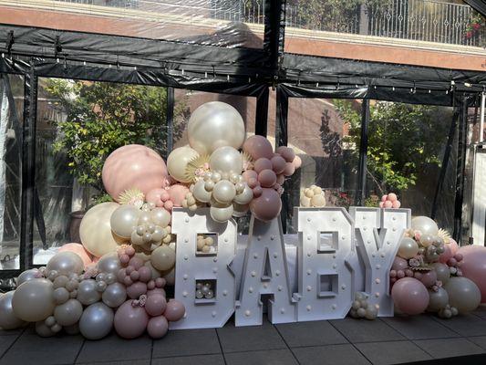 Baby Marquee Light up Letters at Courtyard Hotel Valencia in Santana Row