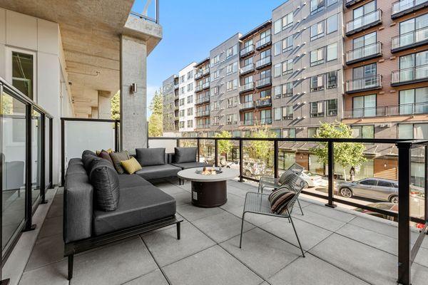 Sunset Deck with Cozy Firepits and Seatingd