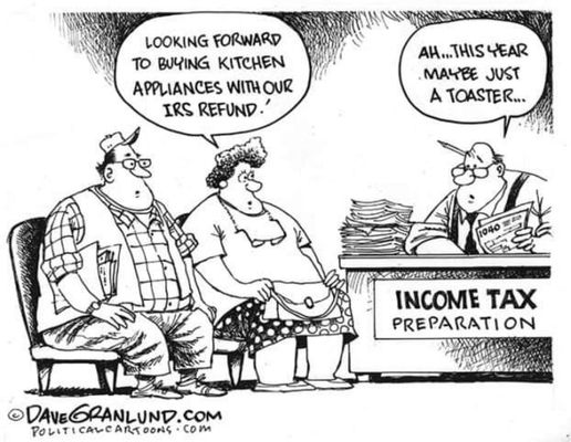 Tax refunds shouldn't be a guessing game.  Come see us for a free tax projection and suggestions on how to maximize your refund in April.