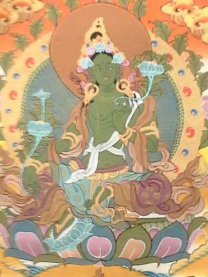 Green Tara Thangka