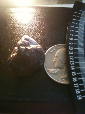 44.7Ct Alexandrite rough...with an extreme color change