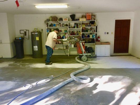 Professional epoxy concrete coating