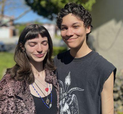 Couple's haircut