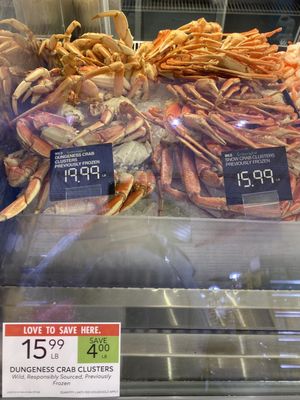 Crab on sale here yay. No Boudin available here at all thou yikes :(