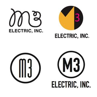 Logo concepts for an electrical contractor