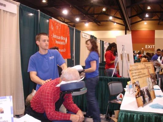 event and trade-show massage