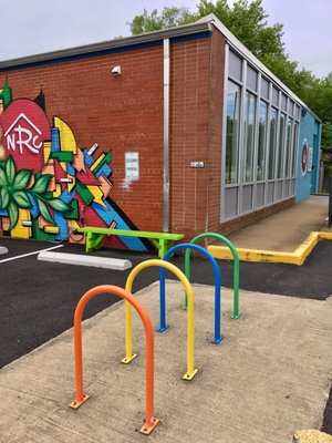 Bike racks outside