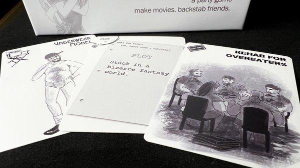 ACTOR, PLOT and SET cards from What The Film?!