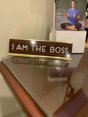 On my tax lady's desk lol! Lisa is the best tax lady i ever met! She works miracles!