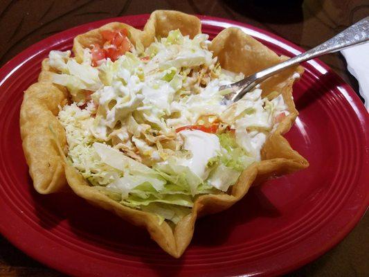 Taco salad - very tasty and a better size than most