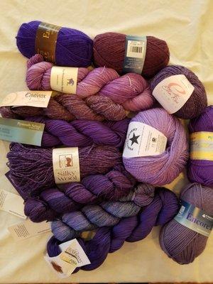 Purple yarn