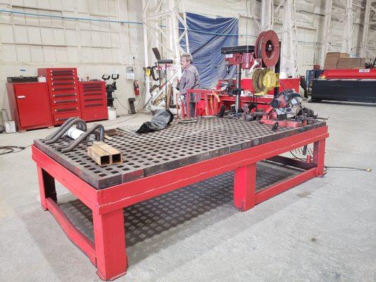 Welding Station at Equip Trucking and Warehousing