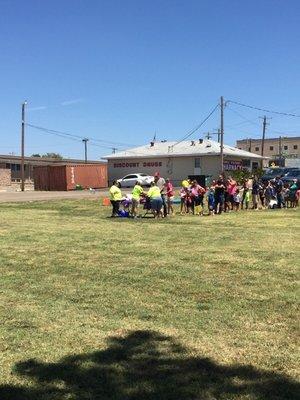 Back to school bash 2017! Free day for the kids to come win school supplies, eat hotdogs, and play games!