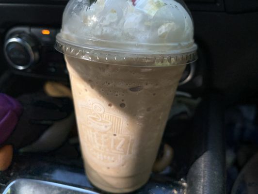 Frozen Iced Mocha coffee.