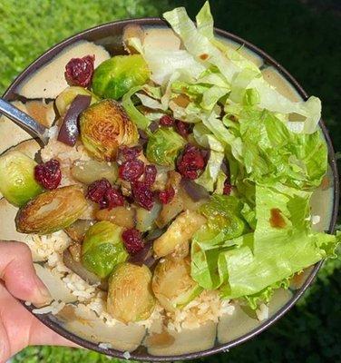 Brussel Sprout Stir Fry Salad