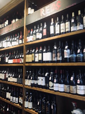 Part of their selection of red wines