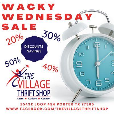 Wacky Wednesday Sale