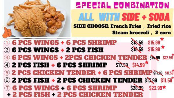 Try our NEW SPECIAL COMBINATION!!