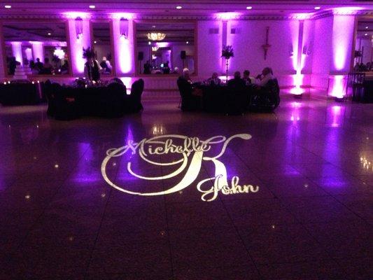 Custom Dance Floor Monogram/Gobo