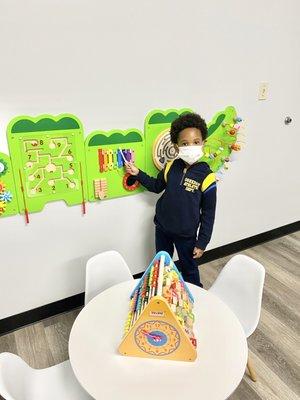 Kids corner in the reception/waiting room