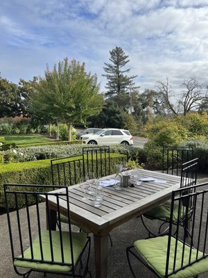 Outside tasting area