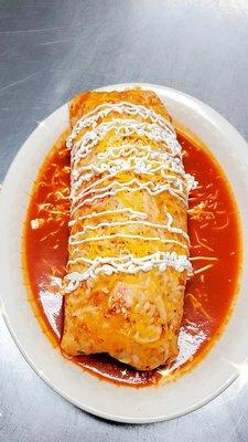 Sanchez wet red burrito