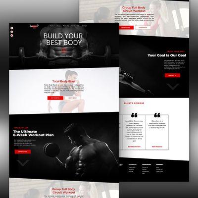 Gym Website Design by Zorka Web