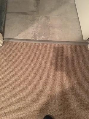 Carpet in room / bathroom flooring