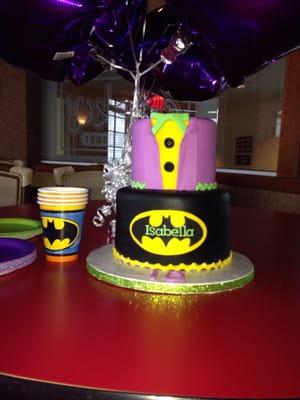 She wanted a batman and Joker cake.. It turned out perfect!