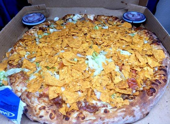 Taco pizza was decent.