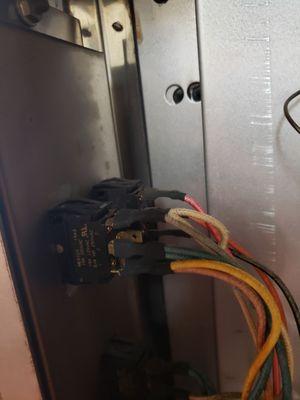 Switch for convection oven