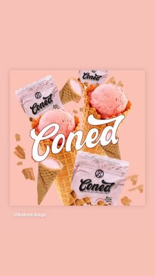 Infused Ice Cream Cones in pack sealed.