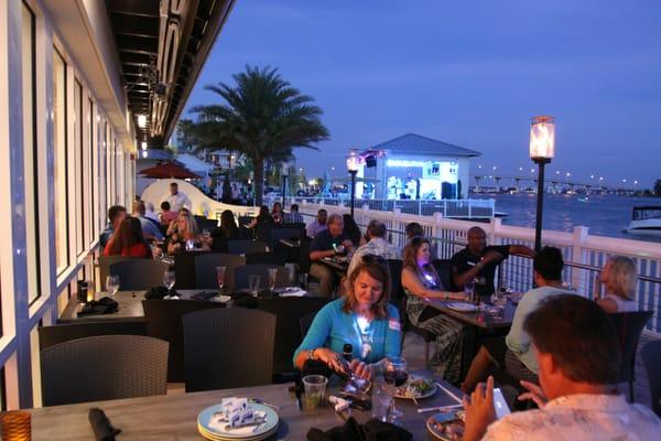 Outside dining area