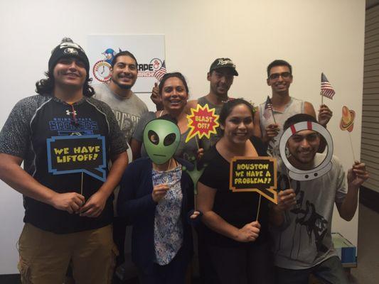 EZ Auto Care Center having a great time at Escape Room: Time Machine in Oceanside CA.