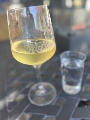 Glass of Riesling