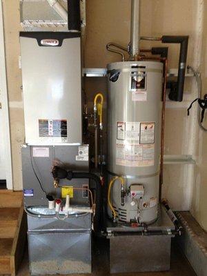 Furnace and water heater