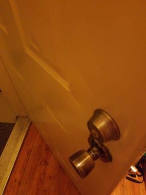 Dented door, ghetto chic?