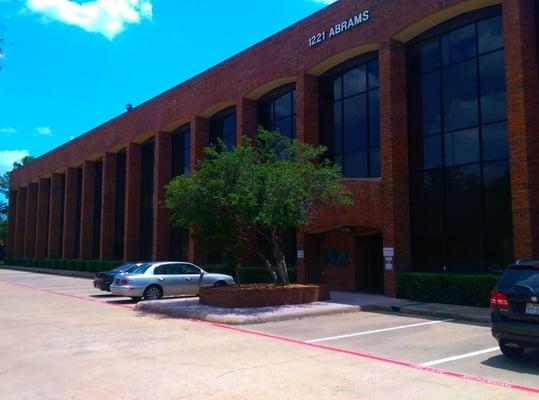 The office is located on the second floor.  There is an elevator and bathrooms in the center of the building.