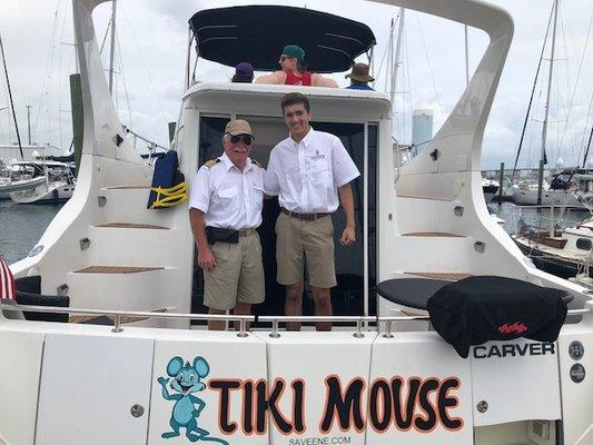 Meet part of our Crew  Captain Larry and Nick a friendly delight to have onboard!